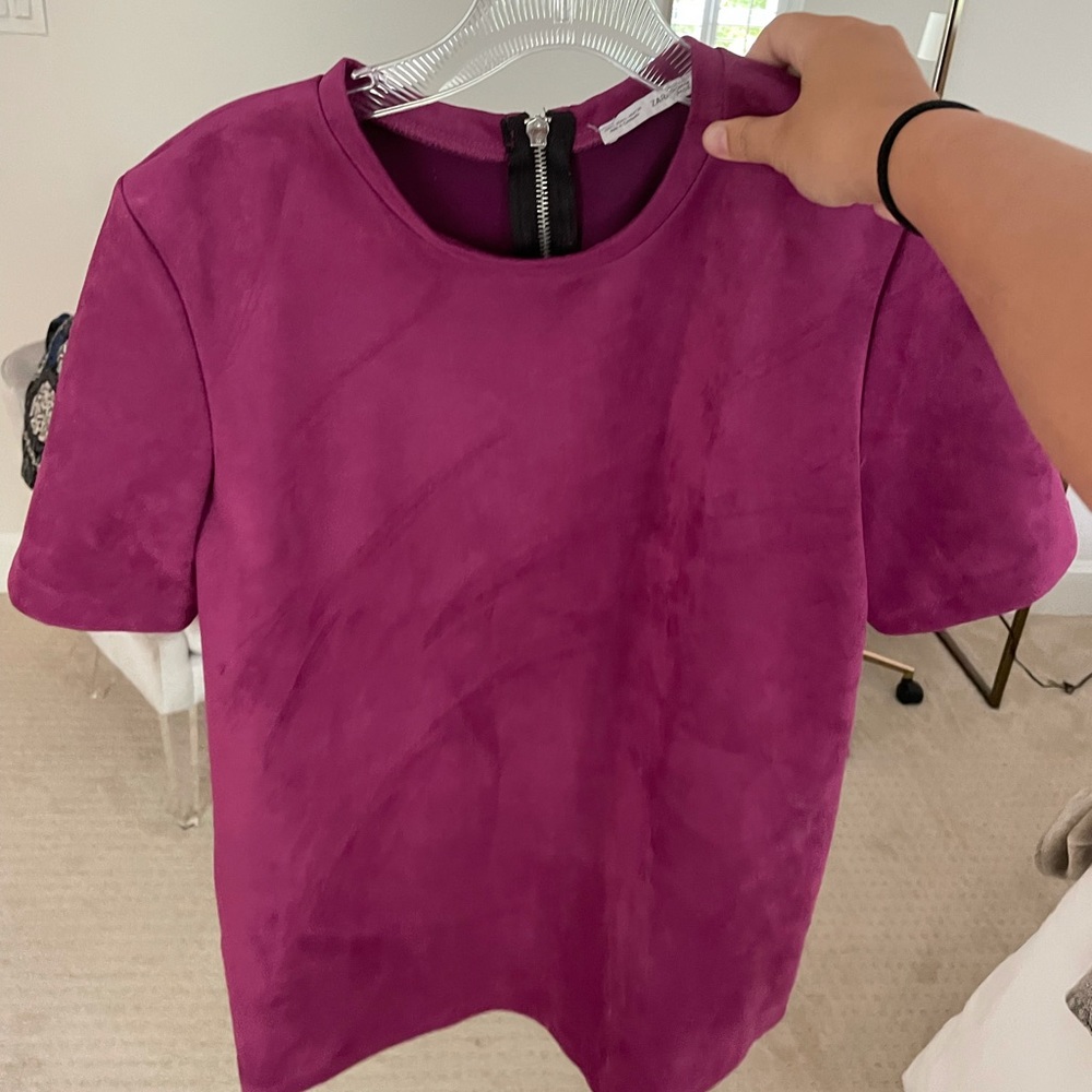 Zara suede top
